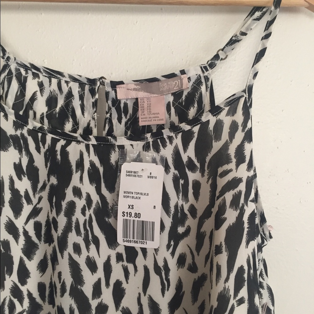 Animal cheetah print camisole top tank s